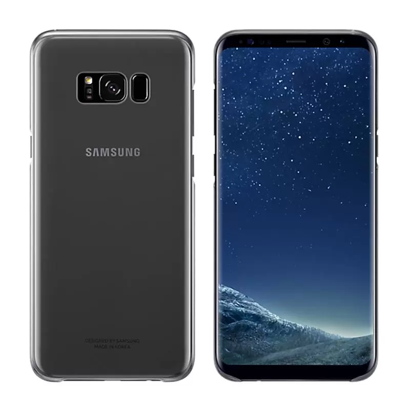 matshop.gr - ΘΗΚΗ SAMSUNG S8 PLUS G955 CLEAR COVER EF-QG955CBEGWW BLACK PACKING OR