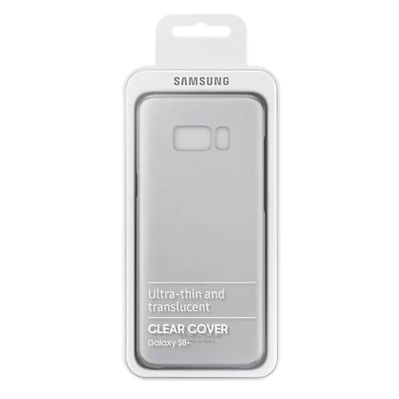matshop.gr - ΘΗΚΗ SAMSUNG S8 PLUS G955 CLEAR COVER ΕF-QG955CSEGWW SILVER PACKING OR