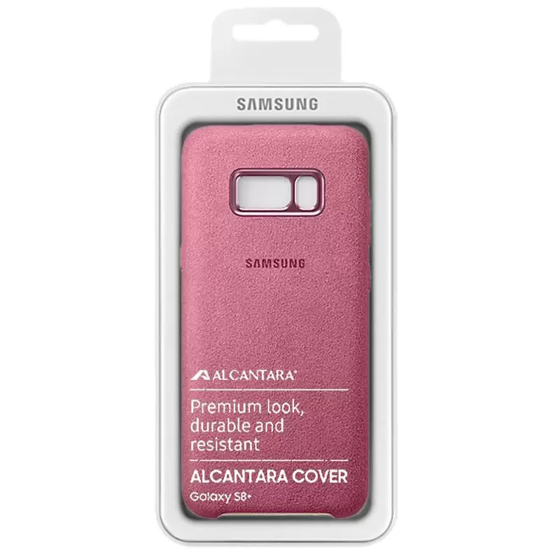 matshop.gr - ΘΗΚΗ SAMSUNG S8 PLUS G955 ALCANTARA COVER EF-XG955APEGWW PINK PACKING OR