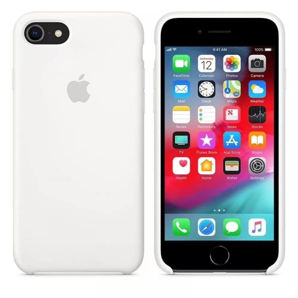 matshop.gr - ΘΗΚΗ IPHONE 8/7 MQGL2ZM/A SILICONE COVER WHITE PACKING OR