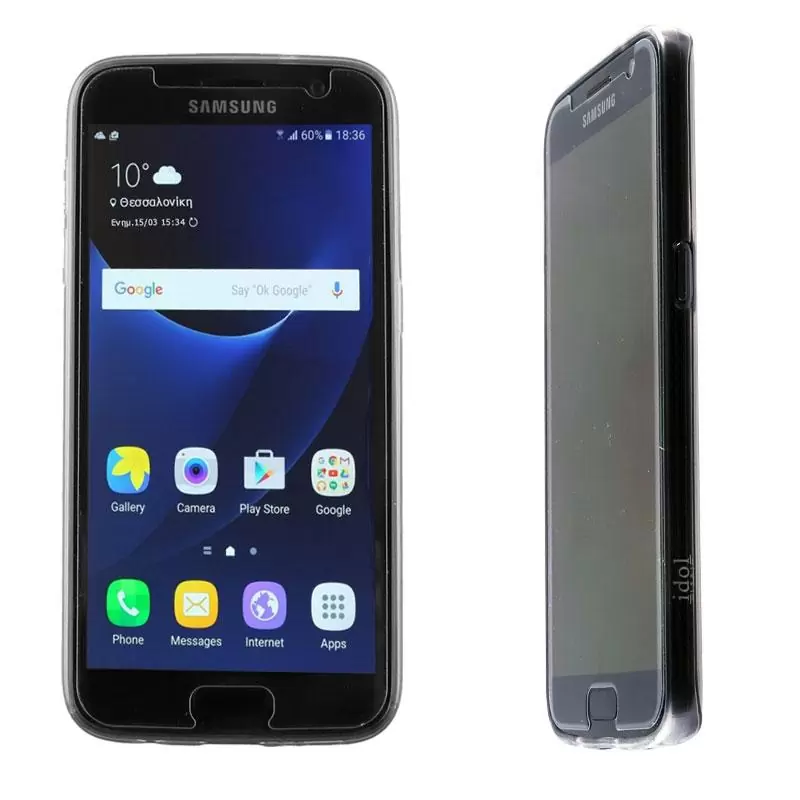 matshop.gr - IDOL 1991 ΘΗΚΗ SAMSUNG S7 G930 ULTRA THIN TPU 0.3mm ΔΙΑΦΑΝΗ ΓΚΡΙ