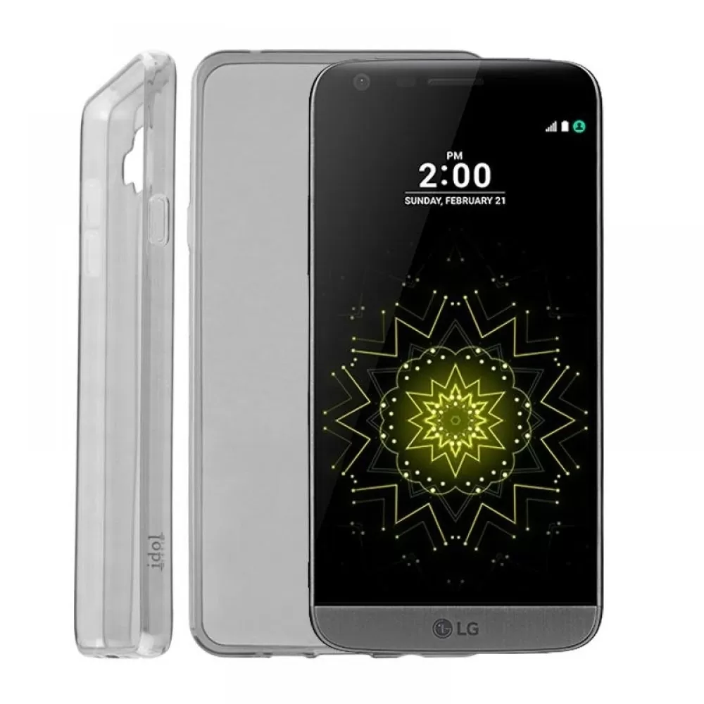 matshop.gr - IDOL 1991 ΘΗΚΗ LG G5 H850 ULTRA THIN TPU 0.3mm ΔΙΑΦΑΝΗ ΓΚΡΙ
