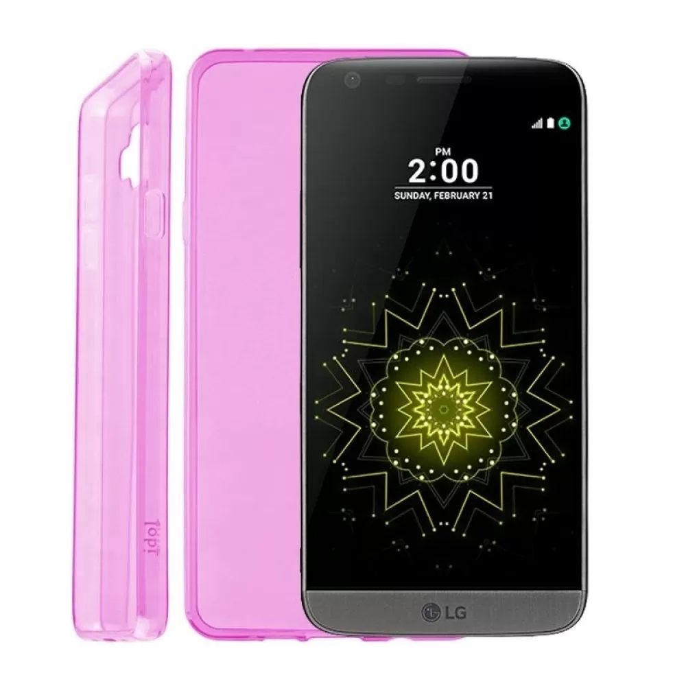 matshop.gr - IDOL 1991 ΘΗΚΗ LG G5 H850 ULTRA THIN TPU 0.3mm ΔΙΑΦΑΝΗ ΡΟΖ