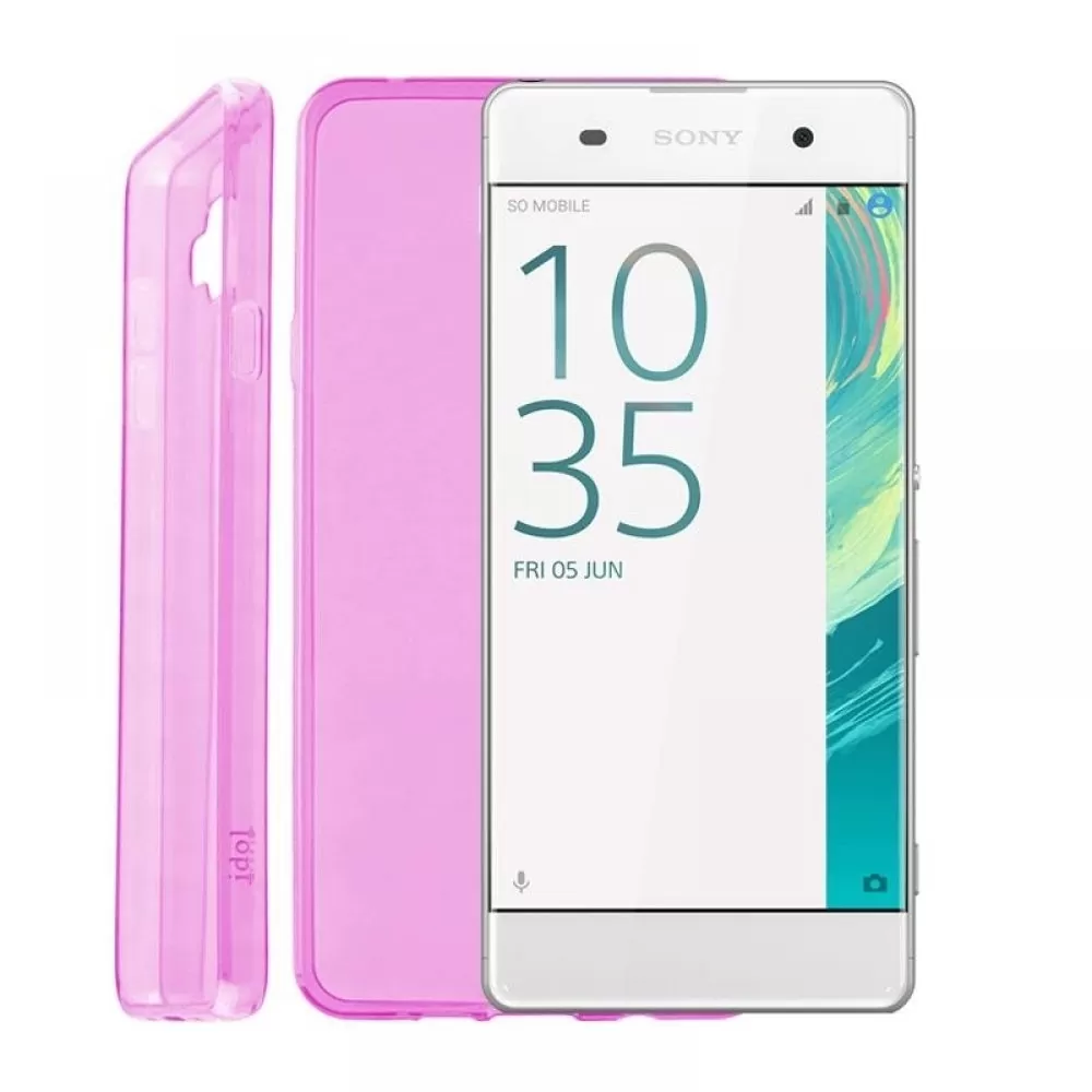 matshop.gr - IDOL 1991 ΘΗΚΗ SONY XPERIA XA 5.0" ULTRA THIN TPU 0.3mm ΔΙΑΦΑΝΗ ΡΟΖ