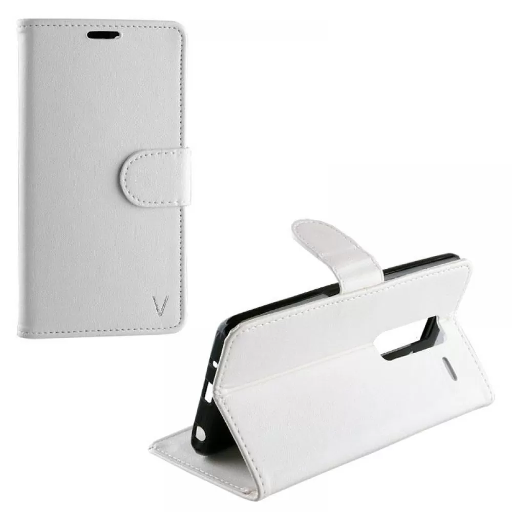 matshop.gr - VOLTE-TEL ΘΗΚΗ LG ZERO H650 LEATHER PU BOOK-STAND WHITE