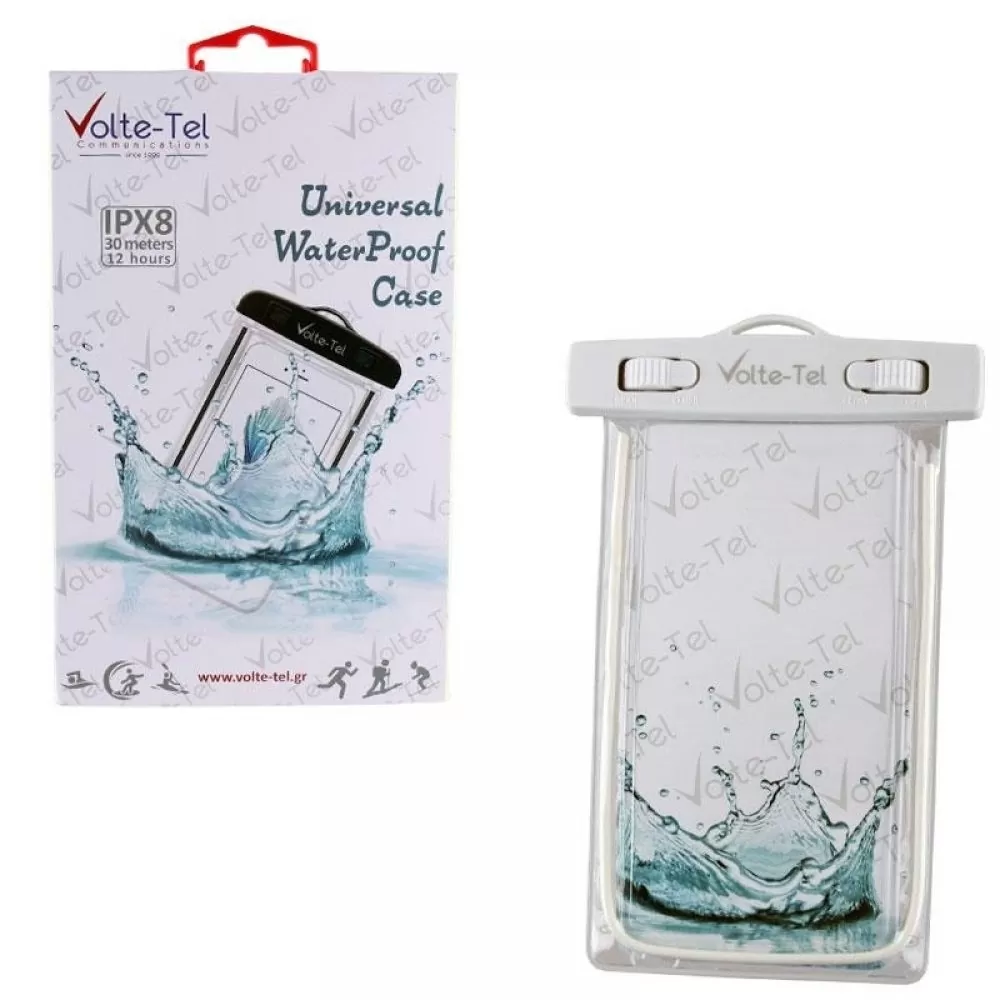 matshop.gr - VOLTE-TEL ΘΗΚΗ ΑΔΙΑΒΡΟΧΗ 2 IN 1 SPORTS ARMBAND LUMINUS IPX8 30m MAX SIZE 14.0cm x 7.0cm (5.4") WHITE
