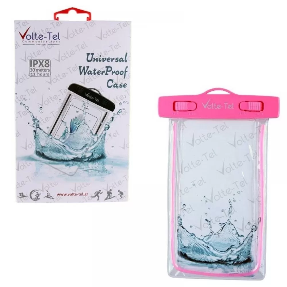 matshop.gr - VOLTE-TEL ΘΗΚΗ ΑΔΙΑΒΡΟΧΗ 2 IN 1 SPORTS ARMBAND LUMINUS IPX8 30m MAX SIZE 14.0cm x 7.0cm (5.4") PINK