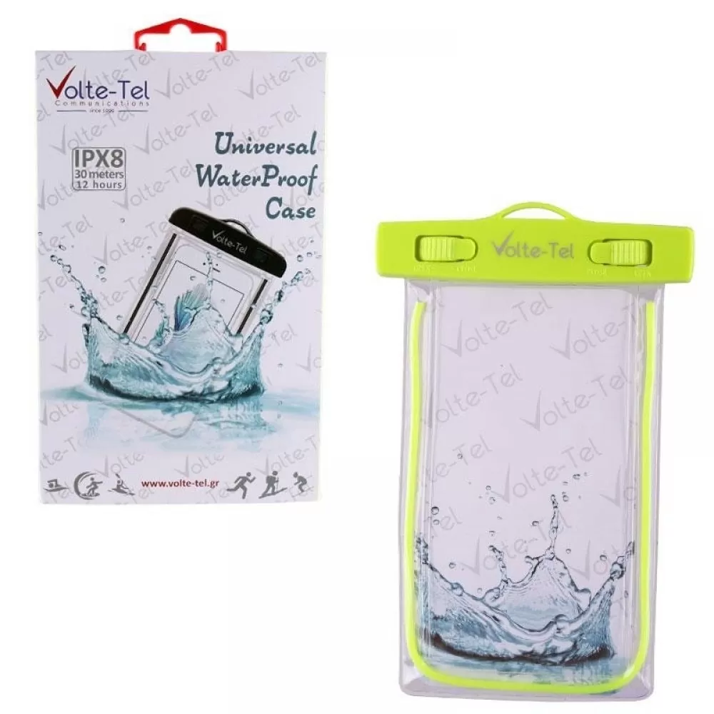 matshop.gr - VOLTE-TEL ΘΗΚΗ ΑΔΙΑΒΡΟΧΗ 2 IN 1 SPORTS ARMBAND LUMINUS IPX8 30m MAX SIZE 16.3cm x 7.8cm (6.8") GREEN