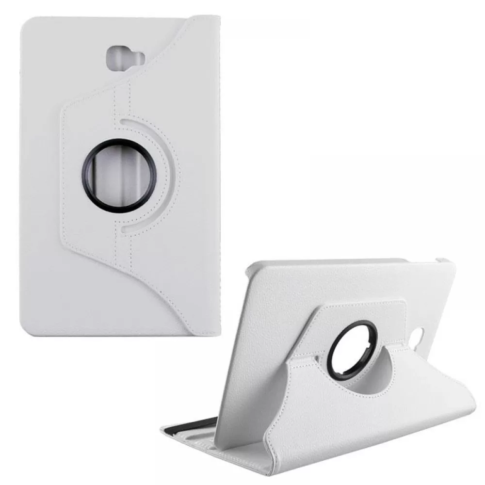 matshop.gr - VOLTE-TEL ΘΗΚΗ SAMSUNG TAB A T580 10.1" LEATHER BOOK ROTATING STAND WHITE