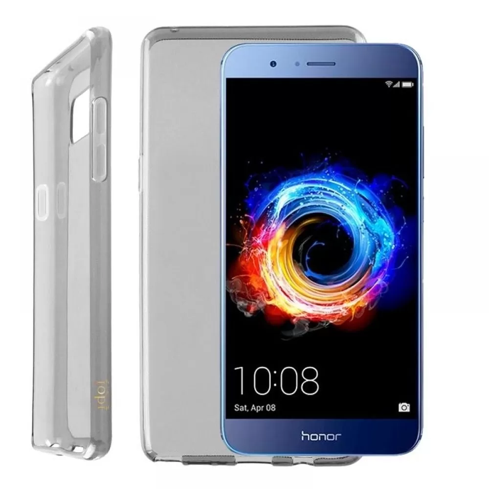 matshop.gr - IDOL 1991 ΘΗΚΗ HONOR 8 PRO/V9 5.7" AIR SLIM TPU ΔΙΑΦΑΝΗ ΓΚΡΙ