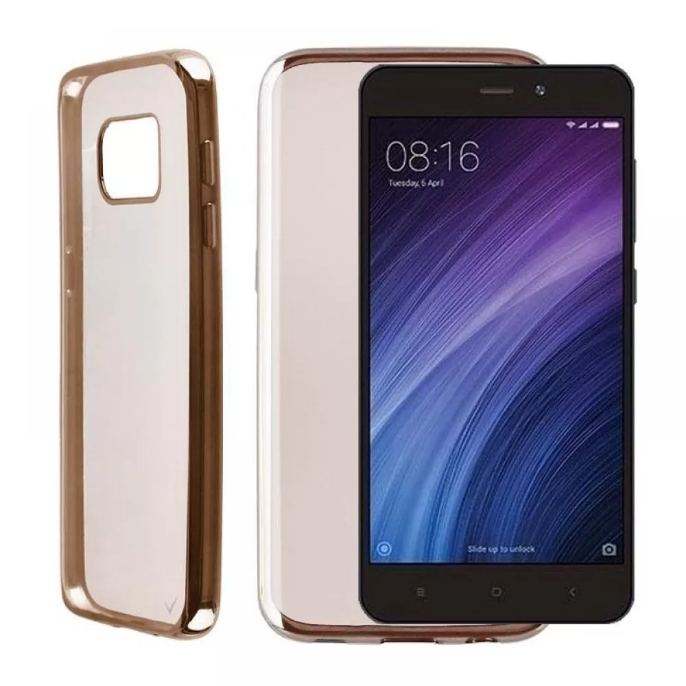 matshop.gr - VOLTE-TEL ΘΗΚΗ XIAOMI REDMI 4A 5.0" FACEPLATE ELECTROPLATING GOLD