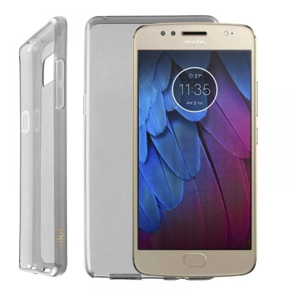 matshop.gr - IDOL 1991 ΘΗΚΗ MOTOROLA MOTO G5S 5.2" AIR SLIM TPU ΔΙΑΦΑΝΗ ΓΚΡΙ