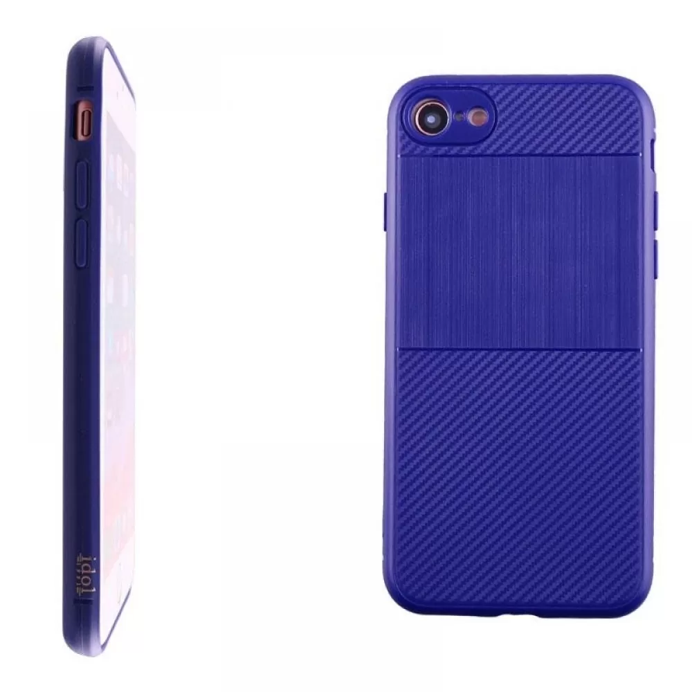 matshop.gr - IDOL 1991 ΘΗΚΗ IPHONE SE 2022/IPHONE SE 2020/IPHONE 8/7 4.7" CARBON TPU BLUE