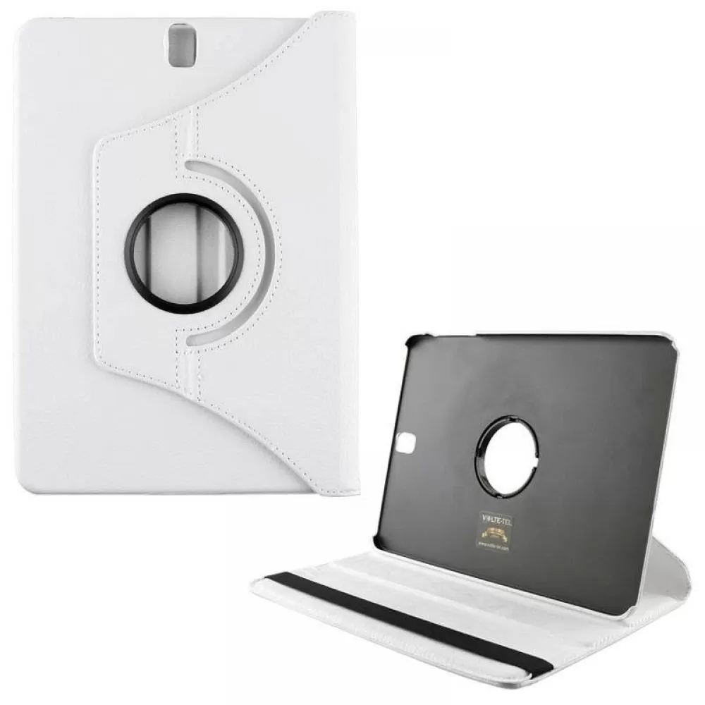 matshop.gr - VOLTE-TEL ΘΗΚΗ SAMSUNG TAB A 2017 T385 8" LEATHER BOOK ROTATING STAND WHITE
