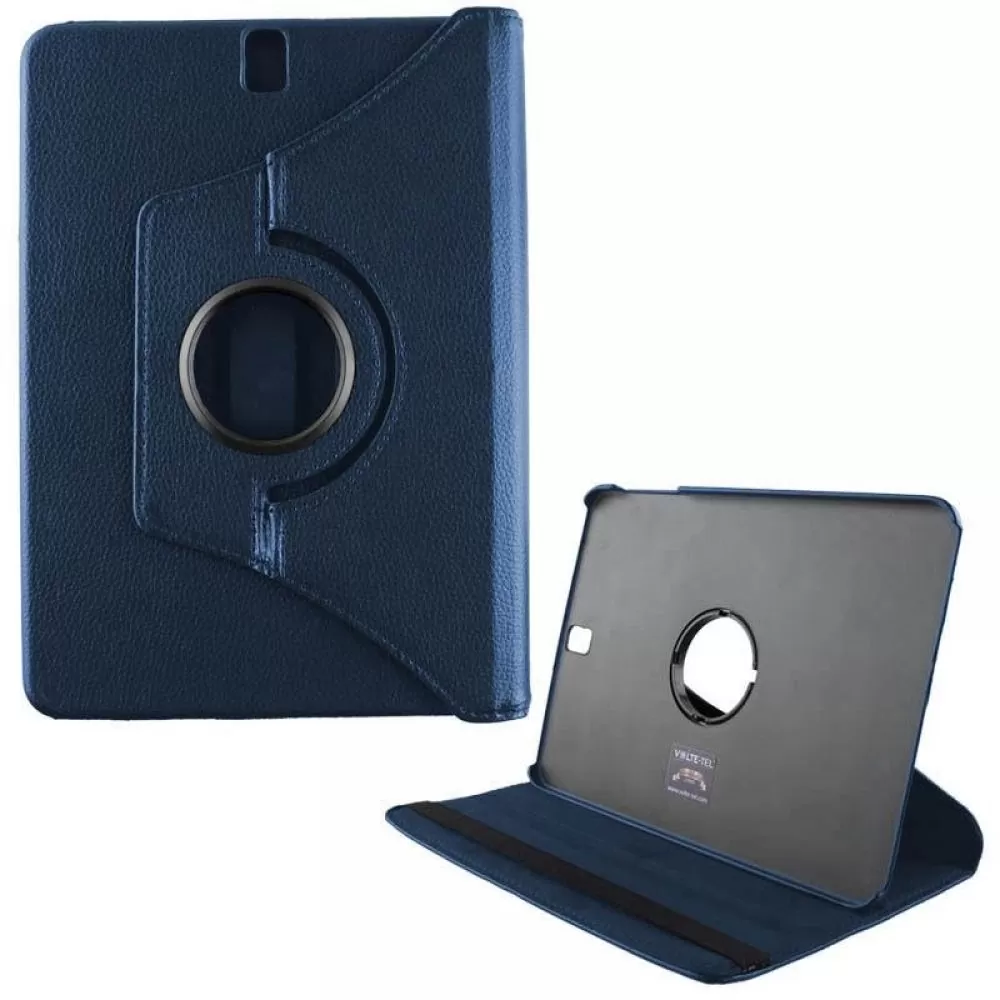matshop.gr - VOLTE-TEL ΘΗΚΗ SAMSUNG TAB A 2017 T385 8" LEATHER BOOK ROTATING STAND BLUE