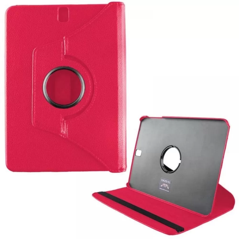 matshop.gr - VOLTE-TEL ΘΗΚΗ SAMSUNG TAB A 2017 T385 8" LEATHER BOOK ROTATING STAND PINK