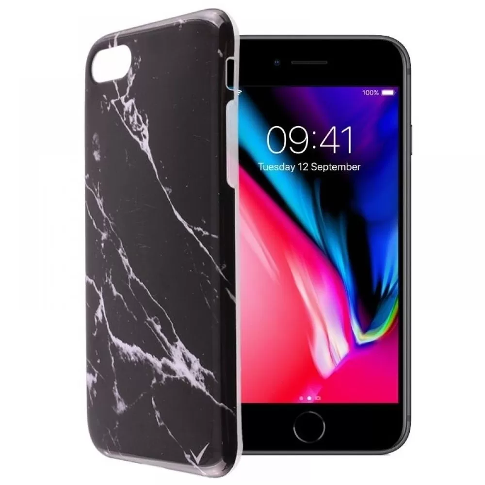 matshop.gr - VOLTE-TEL ΘΗΚΗ IPHONE SE 2022/IPHONE SE 2020/IPHONE 8/7 4.7" MARBLE TPU BLACK 08