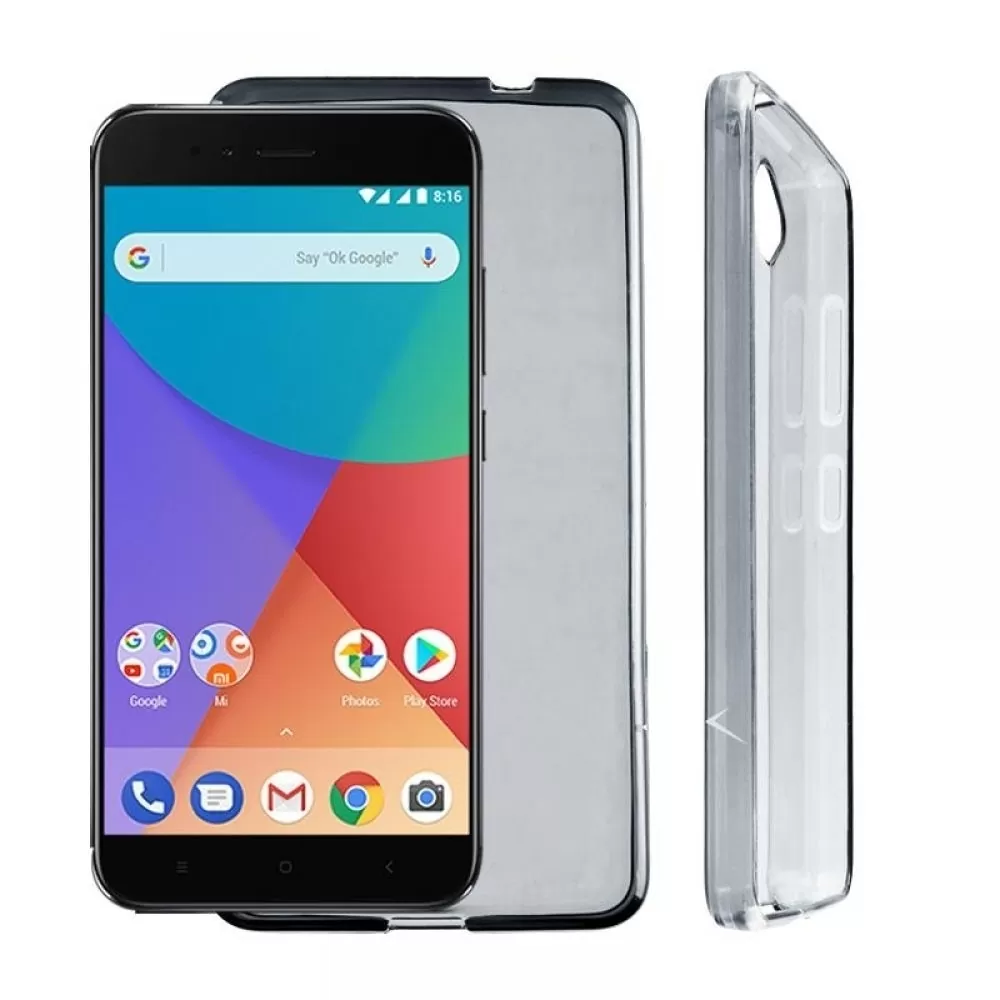 matshop.gr - VOLTE-TEL ΘΗΚΗ XIAOMI MI A1/MI 5X 5.5" SLIMCOLOR AIR TPU ΔΙΑΦΑΝΗ ΓΚΡΙ