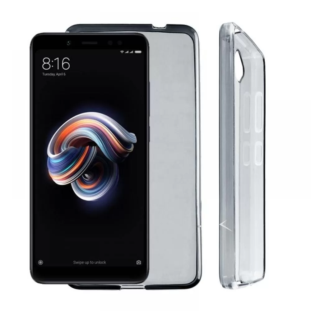 matshop.gr - VOLTE-TEL ΘΗΚΗ XIAOMI REDMI NOTE 5 AI DUAL CAMERA 5.99" SLIMCOLOR AIR TPU ΔΙΑΦΑΝΗ ΓΚΡΙ