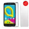 matshop.gr - VOLTE-TEL COMBO ALCATEL U5 3G 4047 5.0" TEMPERED 0.30 + ΘΗΚΗ SLIMCOLOR WHITE