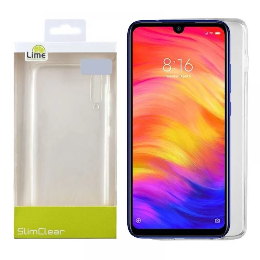 matshop.gr - LIME ΘΗΚΗ XIAOMI REDMI NOTE 7 PRO/NOTE 7 6.3" SLIMCLEAR TPU ΔΙΑΦΑΝΗ