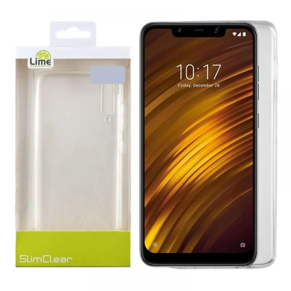 matshop.gr - LIME ΘΗΚΗ XIAOMI POCOPHONE F1 6.18" SLIMCLEAR TPU ΔΙΑΦΑΝΗ