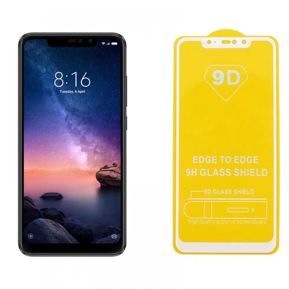matshop.gr - IDOL 1991 TEMPERED GLASS XIAOMI REDMI NOTE 6 PRO 6.26" 9H 0.25mm 9D FULL GLUE SPECIAL FULL COVER WHITE