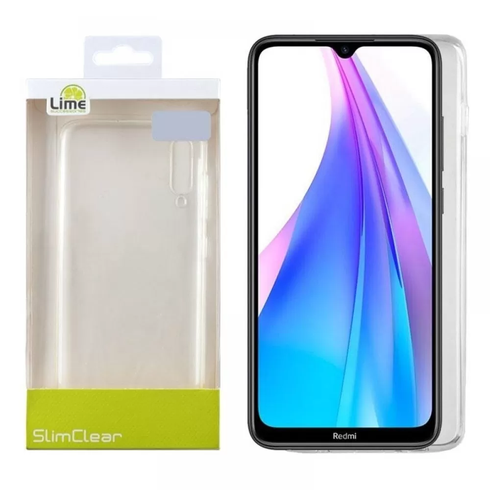 matshop.gr - LIME ΘΗΚΗ XIAOMI REDMI NOTE 8T 6.3" SLIMCLEAR TPU ΔΙΑΦΑΝΗ