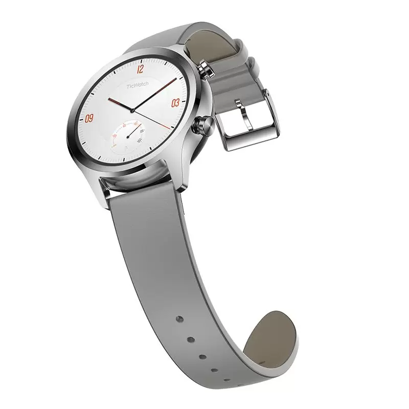 matshop.gr - SMART WATCH TICWATCH C2 WG12036 1.3" BT V 4.1 PLATINUM SILVER EU