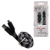 matshop.gr - NSP LIGHTNING FLAT BRAIDED 10mm USB 2.1A ΦΟΡ-DATA 1m BLACK iOS11