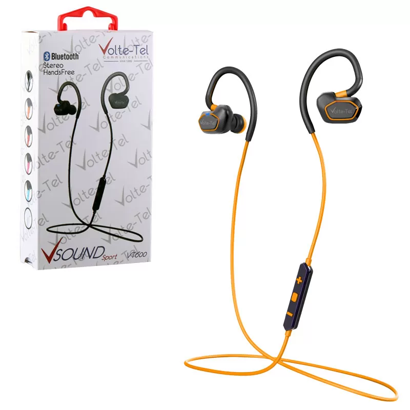 matshop.gr - VOLTE-TEL BLUETOOTH STEREO HANDS FREE V SOUND SPORT VT600 ORANGE