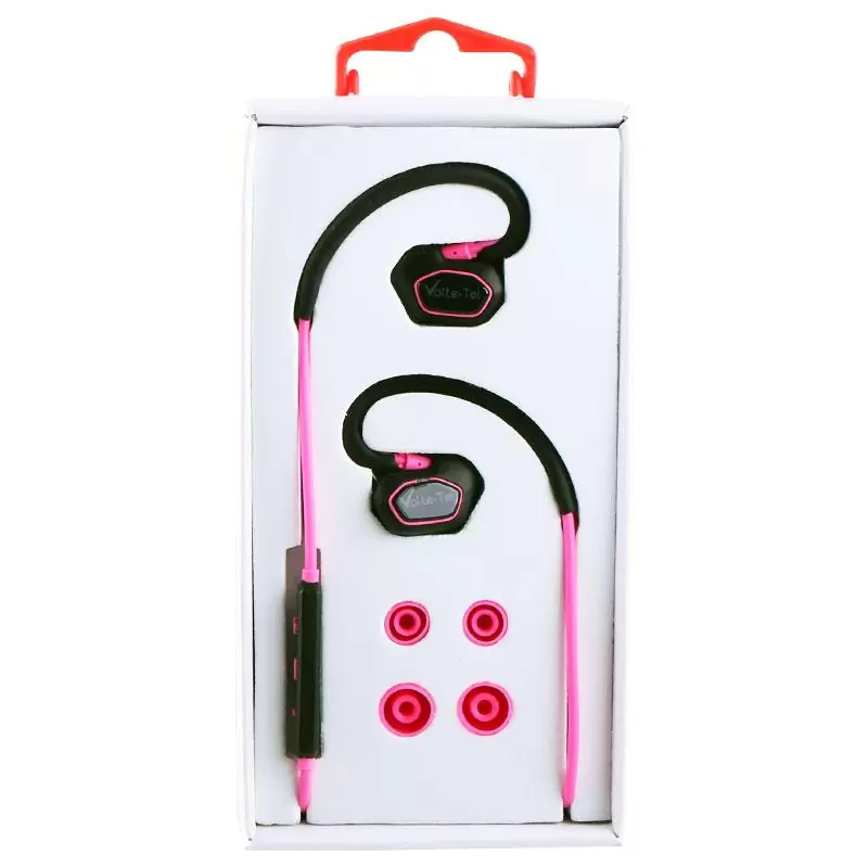 matshop.gr - VOLTE-TEL BLUETOOTH STEREO HANDS FREE V SOUND SPORT VT600 PINK