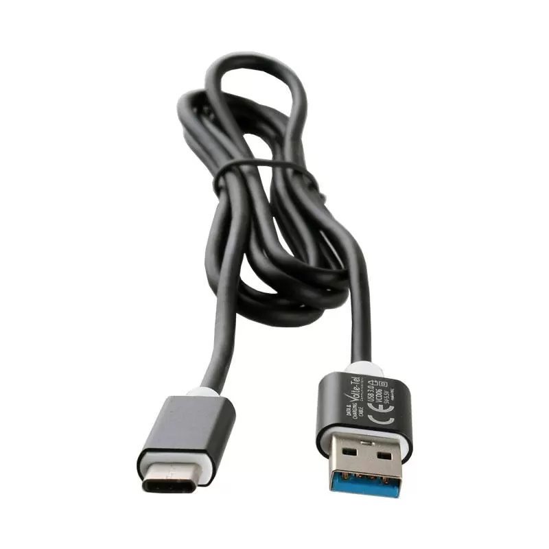 matshop.gr - VOLTE-TEL TYPE C->USB 3.0 ALUMINIUM 3.5A ΦΟΡΤΙΣΗΣ-DATA 1.2m VCD06 BLACK