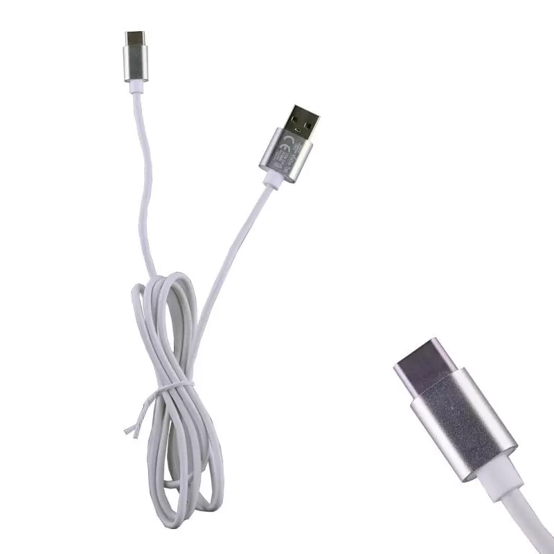 matshop.gr - VOLTE-TEL TYPE C->USB 2.0 ALUMINIUM 2.5A ΦΟΡΤΙΣΗΣ-DATA 1.2m VCD06 WHITE
