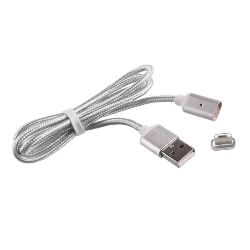 matshop.gr - VOLTE-TEL MICRO USB ΦΟΡΤΙΣΗΣ-DATA MAGNETIC BRAIDED VCD08 2.4A 1m SILVER