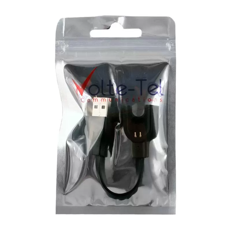 matshop.gr - VOLTE-TEL ΚΑΛΩΔΙΟ ΦΟΡΤΙΣΗΣ USB ΓΙΑ XIAOMI WATCH MI BAND 3 BLACK