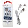 matshop.gr - VOLTE-TEL MICRO USB ΦΟΡΤΙΣΗΣ-DATA MAGNETIC BRAIDED VCD08 2.4A 1m SILVER