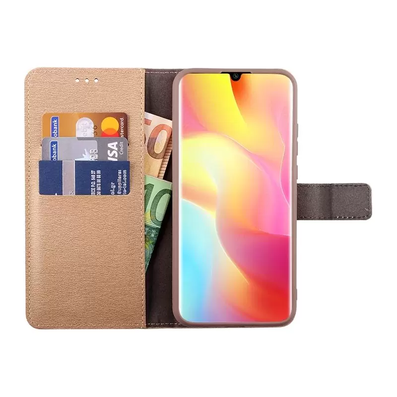 matshop.gr - VOLTE-TEL ΘΗΚΗ XIAOMI MI NOTE 10 LITE 6.47" ALLURE MAGNET BOOK STAND CLIP GOLD