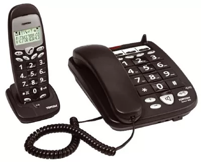 matshop.gr - ΑΣΥΡΜΑΤΟ ΤΗΛΕΦΩΝΟ + ΣΤΑΘΕΡΟ TOPCOM BUTLER 900 ME ΜΕΓΑΛΑ ΠΛΗΚΤΡΑ ΑΝΟΙΧΤΗ ΑΚΡΟΑΣΗ