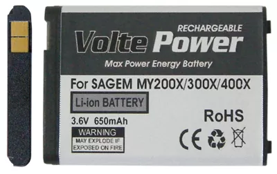 matshop.gr - ΜΠΑΤΑΡΙΑ SAGEM MY200X/300X/400X/401X 650mAh Li-ion VoltePower