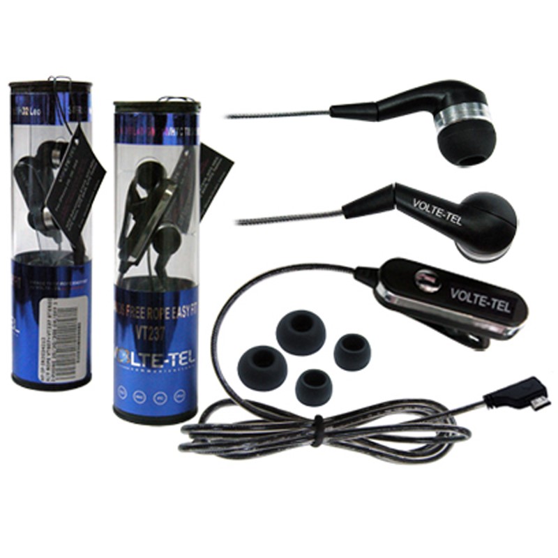 matshop.gr - HANDS FREE SAMSUNG G810 ROPE VOLTE-TEL VT607+VT237 STEREO ON/OFF 2pcs BLACK