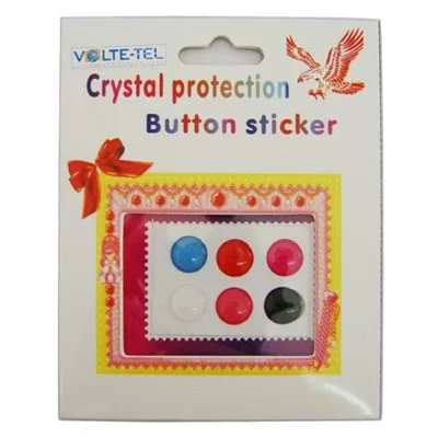 matshop.gr - IPHONE/IPAD HOME BUTTON ΕΞΩΤΕΡΙΚΟ ΑΥΤΟΚΟΛ. SET 6 PCS DIF.COLORS