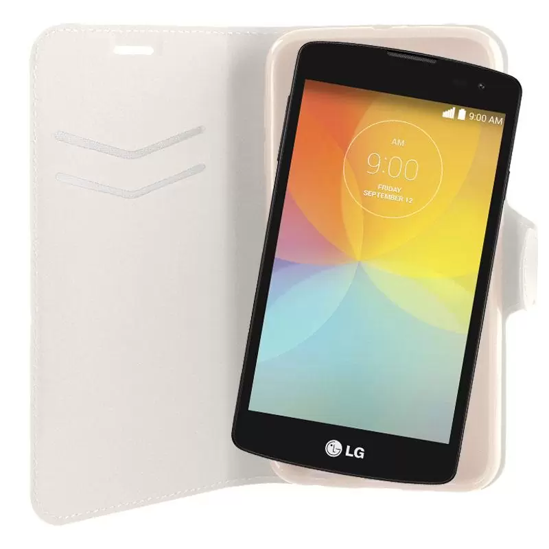 matshop.gr - VOLTE-TEL ΘΗΚΗ LG L BELLO D331 LINE LEATHER-TPU BOOK STAND WHITE