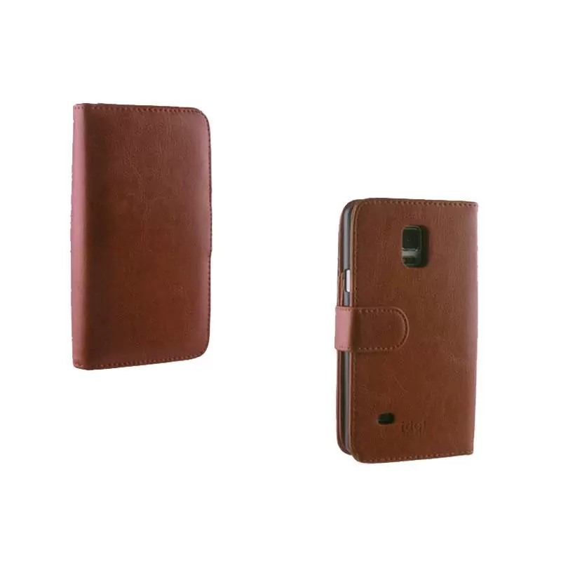 matshop.gr - IDOL 1991 ΘΗΚΗ SAMSUNG S6 2IN1 BUSINESS WALLET BOOK+COVER CAMEL