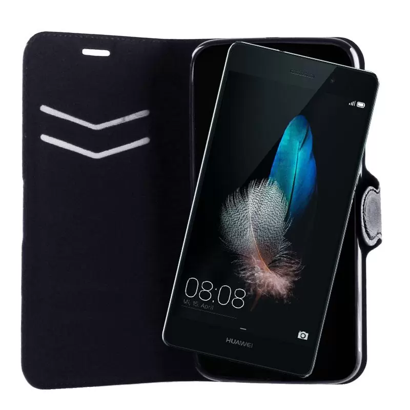 matshop.gr - VOLTE-TEL ΘΗΚΗ HUAWEI P8 LINE LEATHER-TPU BOOK STAND BLACK