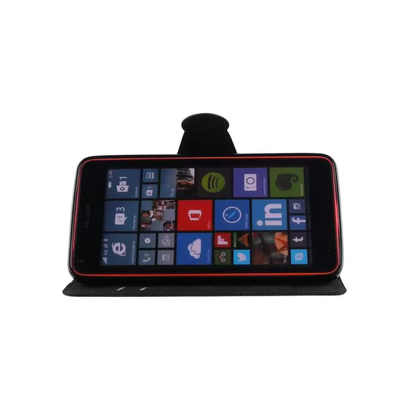 matshop.gr - VOLTE-TEL ΘΗΚΗ MICROSOFT LUMIA 640 LINE LEATHER-TPU BOOK STAND BLACK