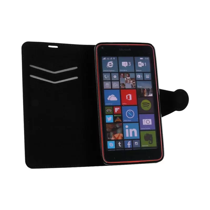 matshop.gr - VOLTE-TEL ΘΗΚΗ MICROSOFT LUMIA 640 LINE LEATHER-TPU BOOK STAND BLACK