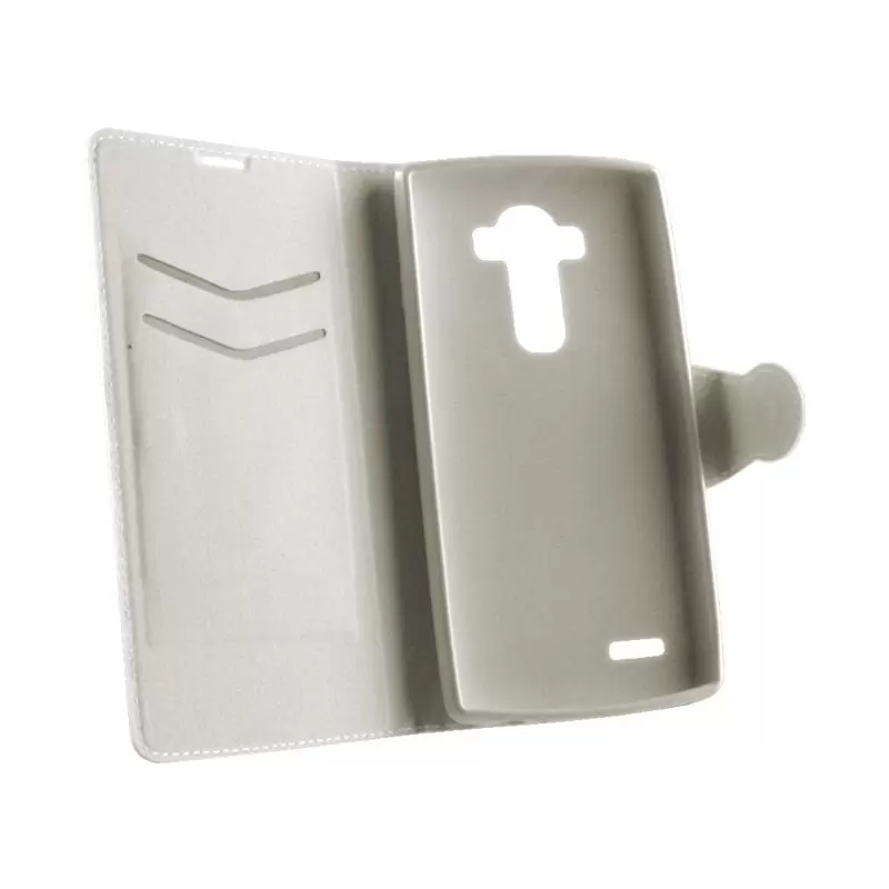 matshop.gr - VOLTE-TEL ΘΗΚΗ LG G4 H815 LINE LEATHER-TPU BOOK STAND WHITE