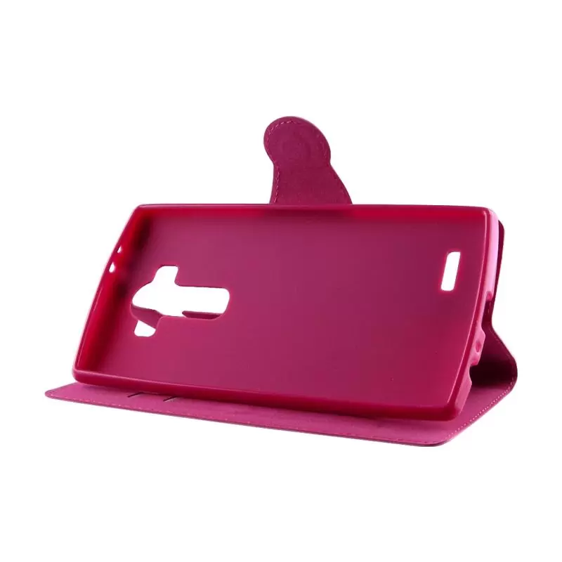 matshop.gr - VOLTE-TEL ΘΗΚΗ LG G4 H815 LINE LEATHER-TPU BOOK STAND PINK