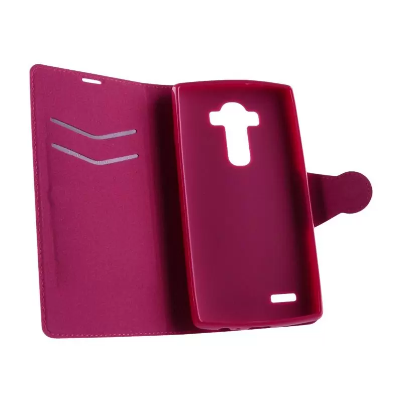 matshop.gr - VOLTE-TEL ΘΗΚΗ LG G4 H815 LINE LEATHER-TPU BOOK STAND PINK